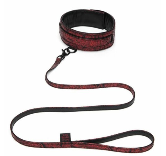 Obroża i smycz - Fifty Shades of Grey Sweet Anticipation Collar & Leash